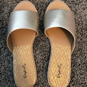 Gold sandals. Never worn!